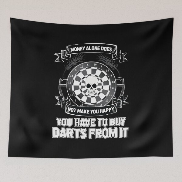 Item preview, Money alone does not make you happy - darts designed and sold by saulmedia.