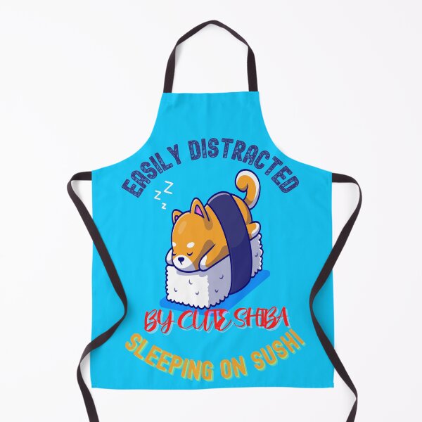 Item preview, EASILY DISTRACTED BY CUTE CHIBI SHIBA INU SLEEPING ON SUSHI designed and sold by PhillDaPhlava.