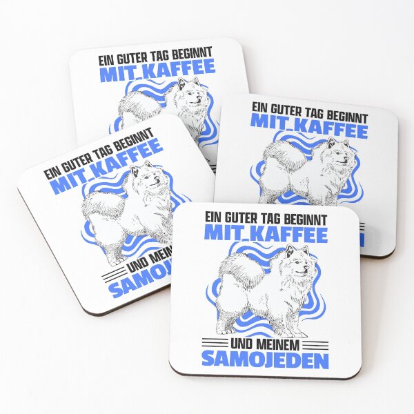 Artikelvorschau, Samojede und Kaffee Schlittenhund Samojeden entworfen und verkauft von madgrfx.