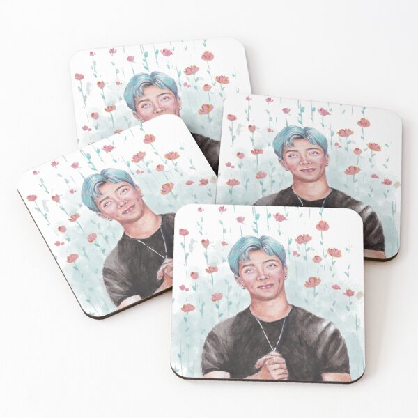 Item preview, Blue Hair Kim Namjoon art designed and sold by tinypaintspeckl.