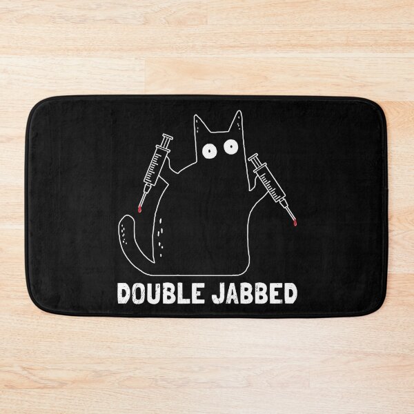 Item preview, Cat With Syringes, Double Jabbed, Fully Vaccinated designed and sold by NuttyShirt.