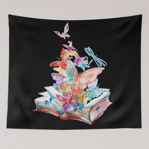 Item preview, National Reading  day butterfly book watercolour designed and sold by lucky-fern.