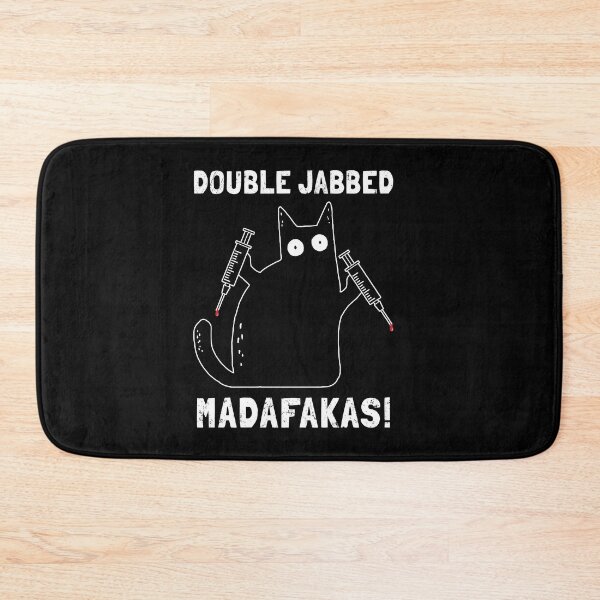 Item preview, Cat With Syringes, Double Jabbed, Fully Vaccinated designed and sold by NuttyShirt.