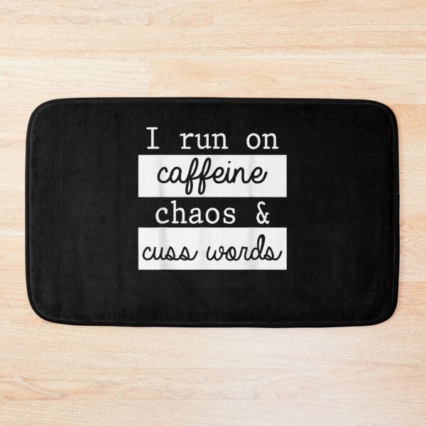 Item preview, I Run On Coffee Chaos And Cuss Words Funny Coffee  designed and sold by zpruby.