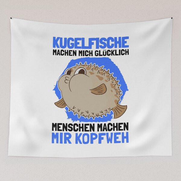 Item preview, Puffer fish make you happy aquarium fish saying designed and sold by madgrfx.