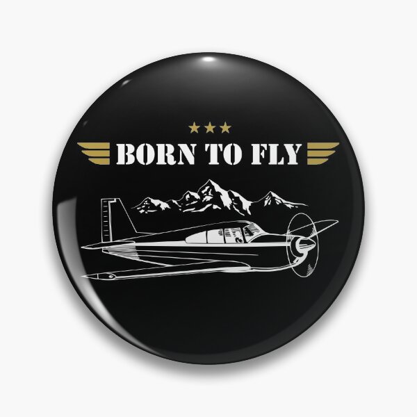 Item preview, BORN TO FLY Plane Pilot - single airplane designed and sold by pannolinno.