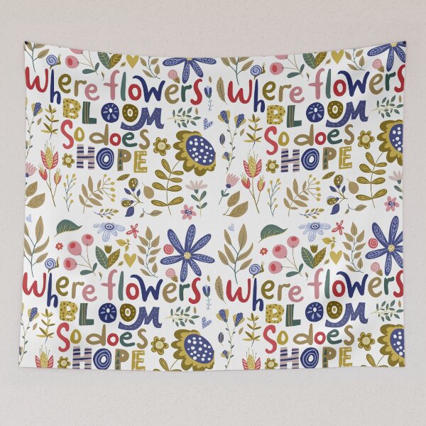 Item preview, Where Flowers Bloom so does hope designed and sold by JuviaCreates.