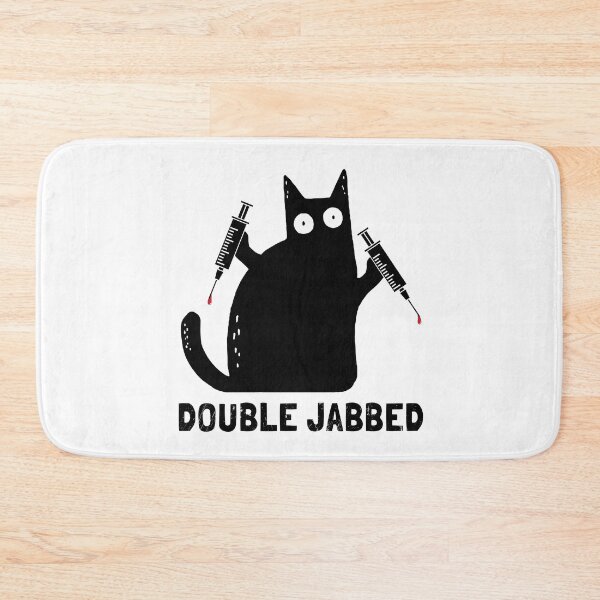 Item preview, Cat With Syringes, Double Jabbed, Fully Vaccinated designed and sold by NuttyShirt.