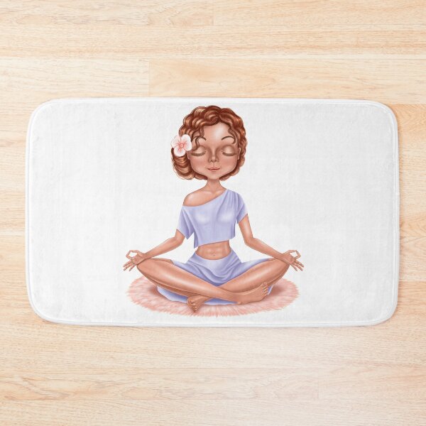 Item preview, A yogi girl meditates. For redheads. designed and sold by NataHarmony.
