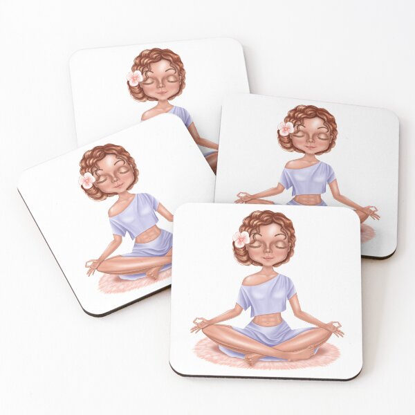Item preview, A yogi girl meditates. For redheads. designed and sold by NataHarmony.
