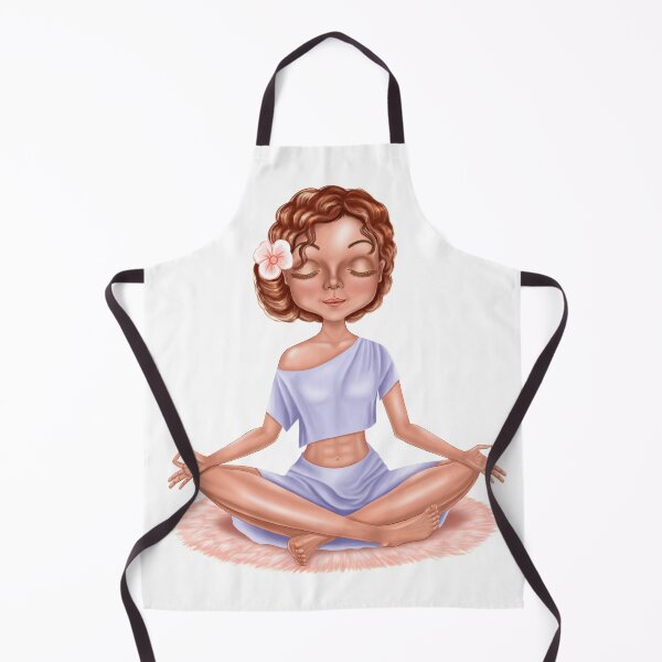 Item preview, A yogi girl meditates. For redheads. designed and sold by NataHarmony.