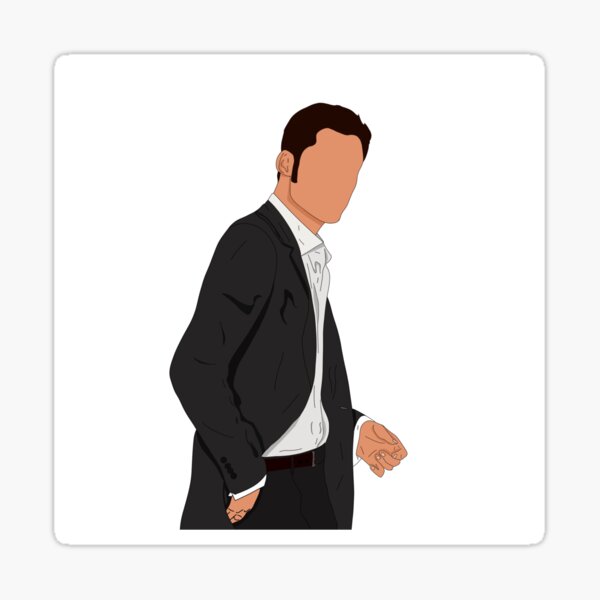 Lucifer In Suit Merch Sticker For Sale By Brooktp Redbubble