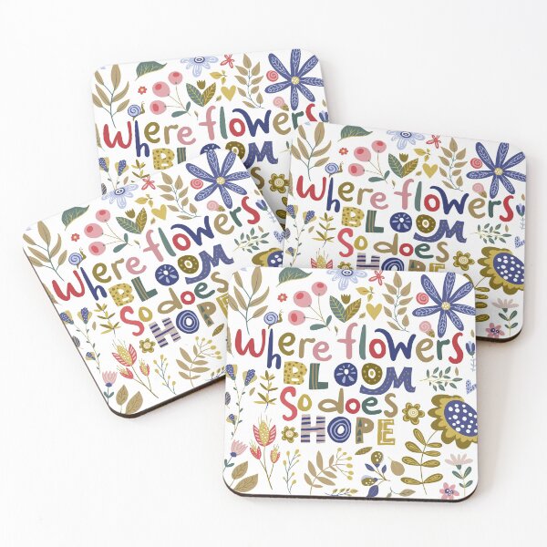 Item preview, Where Flowers Bloom so does hope designed and sold by JuviaCreates.