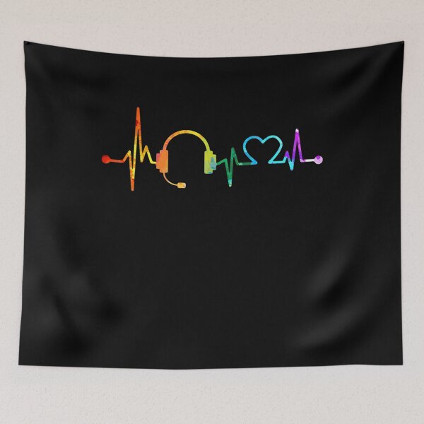 Item preview, Retro Vintage 911 Dispatcher Heartbeat Watercolor Dispatch  designed and sold by debraona.