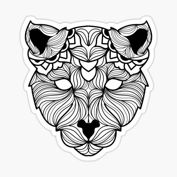"Panther Mandala" Sticker von MarcoSc11 | Redbubble
