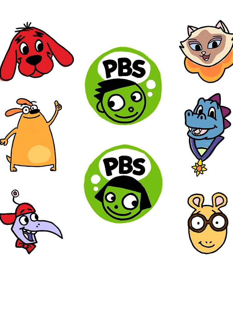 Thumbnail 3 of 3, Drawstring Bag, Public Television Heroes PBS Kids designed and sold by burchardkp.