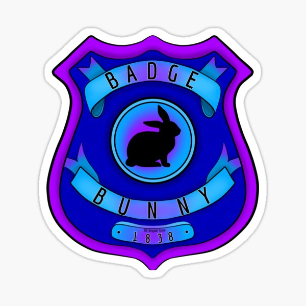 badge-bunny-blue-variant-sticker-for-sale-by-brattybaddie-redbubble