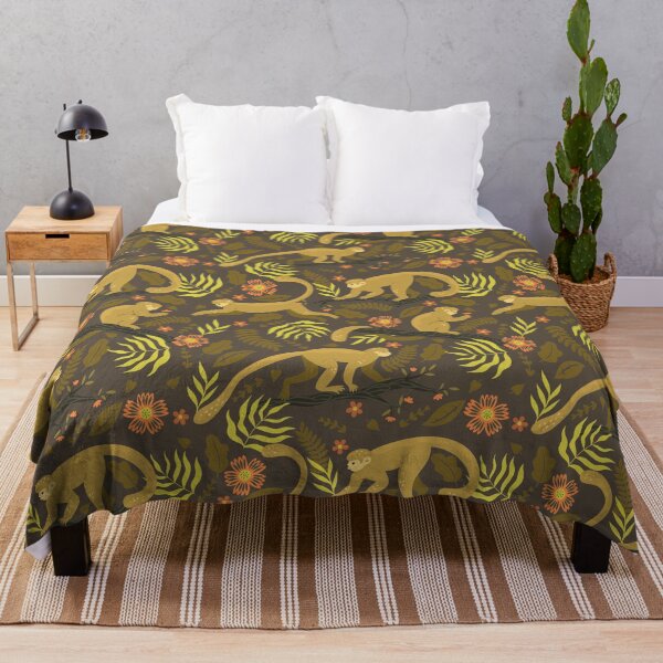 Item preview, pattern with monkeys on the branches designed and sold by burbura.