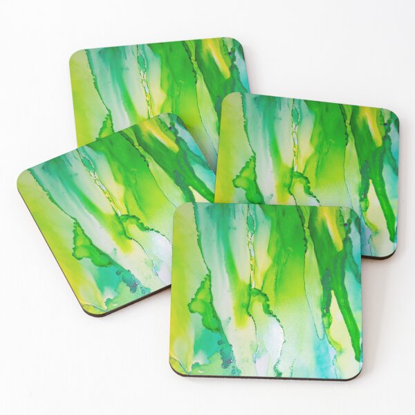 Item preview, Lime Green Mint Turquoise Marble Abstract Pattern designed and sold by Mehwish.