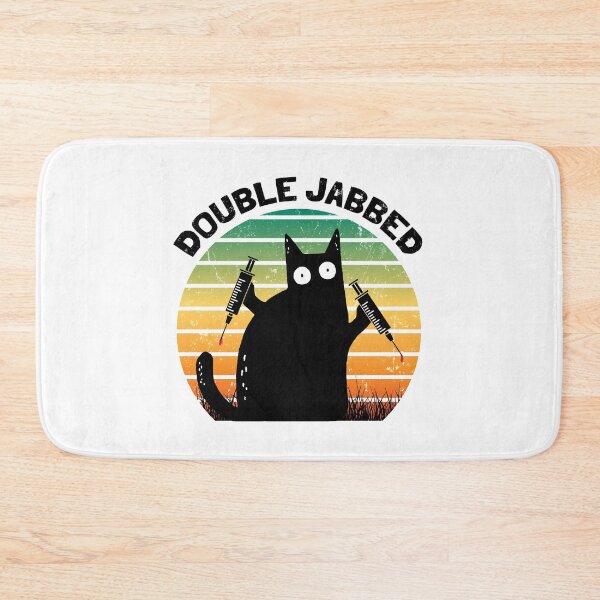 Item preview, Cat With Syringes, Double Jabbed, Fully Vaccinated designed and sold by NuttyShirt.