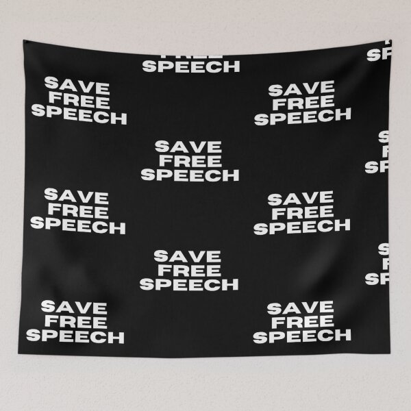 Item preview, Save Free Speech - Political Design designed and sold by TheHappyK.