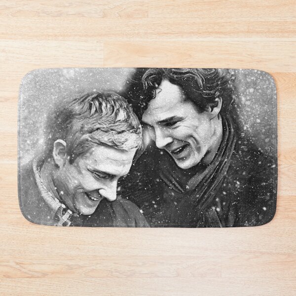 Item preview, Sherlock JohnLock Laughing in the Snow designed and sold by orionlodubyal.