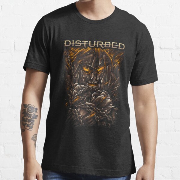 Disturbed Band Heavy Music Black Mens Slim Fit Shirts