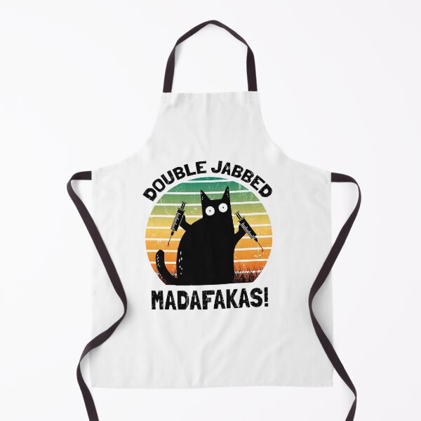 Item preview, Cat With Syringes, Double Jabbed, Fully Vaccinated designed and sold by NuttyShirt.