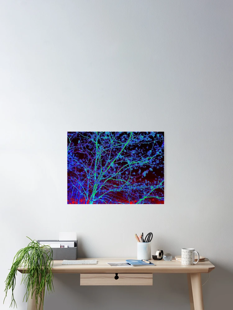 Thumbnail 2 of 3, Poster, Abstract Inverted Colorful Tree in Spring designed and sold by SXW Designs.