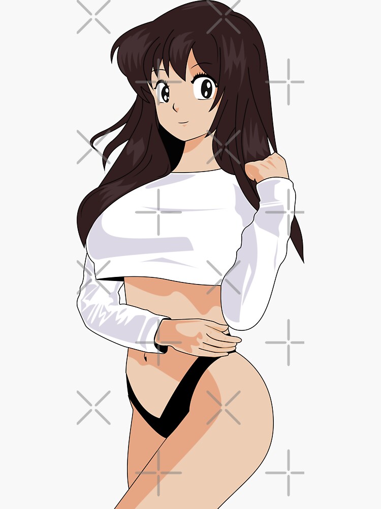 Thumbnail 3 of 3, Sticker, Konnichiwa Girl ! designed and sold by djspacegr.