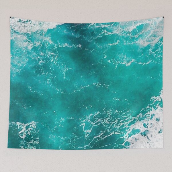 Item preview, Blue Turquoise Ocean Waves designed and sold by Laurasdesign83.