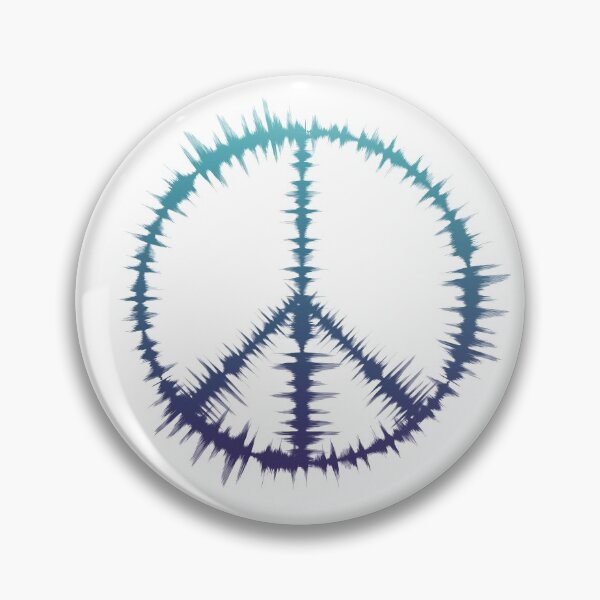 Item preview, Peace Sign Equalizer | Audio Waves Blue designed and sold by DanLopesMerch.