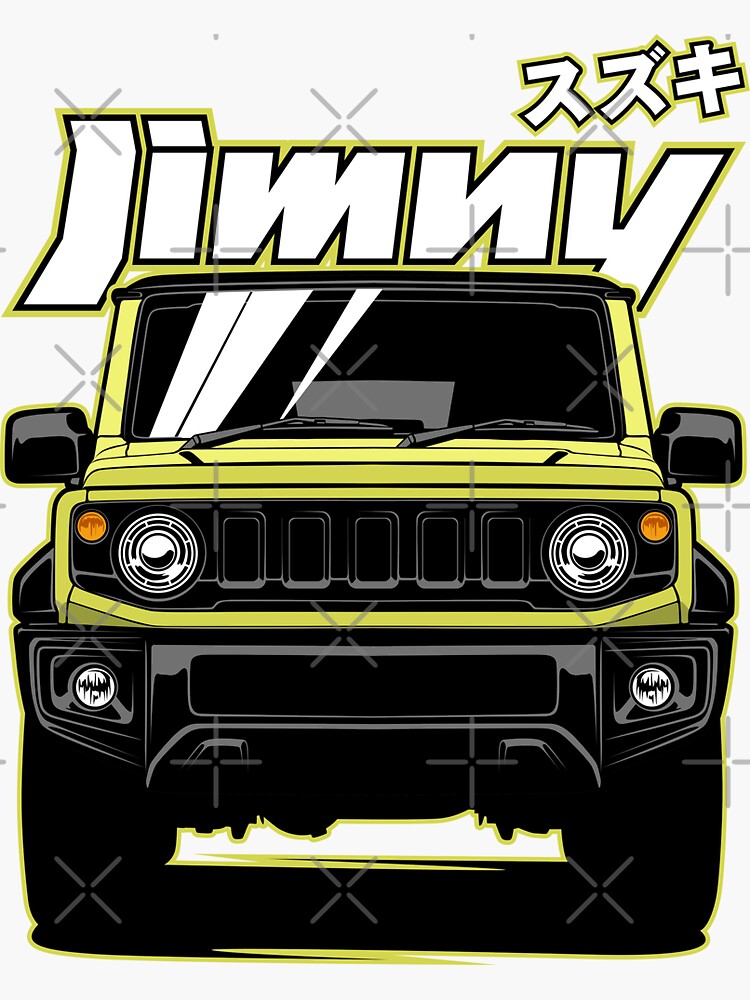 Jimny Sierra JB64/JB74 Kinetic Yellow Sticker for Sale by idrdesign