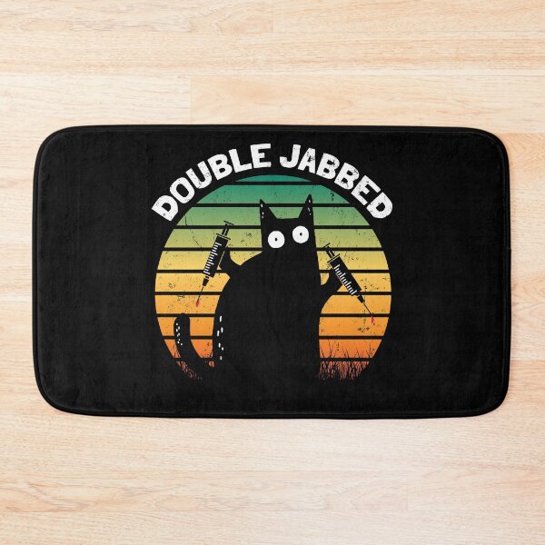 Item preview, Cat With Syringes, Double Jabbed, Fully Vaccinated designed and sold by NuttyShirt.
