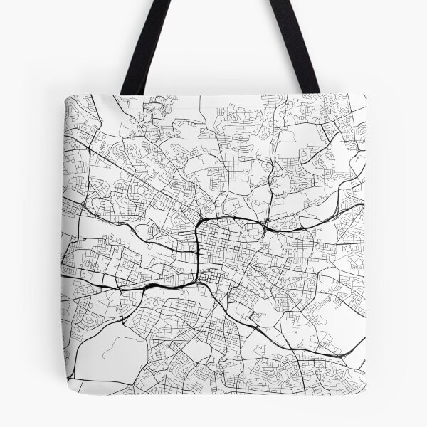 Item preview, Glasgow Map, Scotland - Black and White designed and sold by MainStreetMaps.