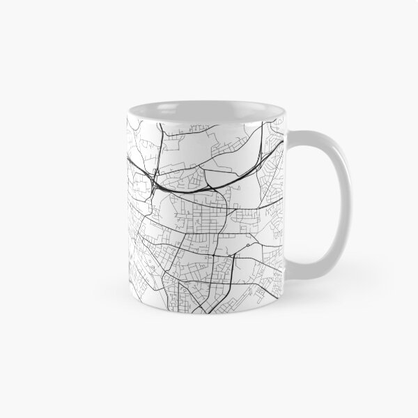 Item preview, Glasgow Map, Scotland - Black and White designed and sold by MainStreetMaps.