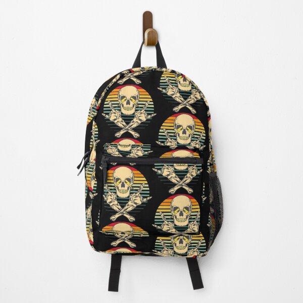 Item preview, Scary Retro Rock Skull Shirt designed and sold by YSNbr.