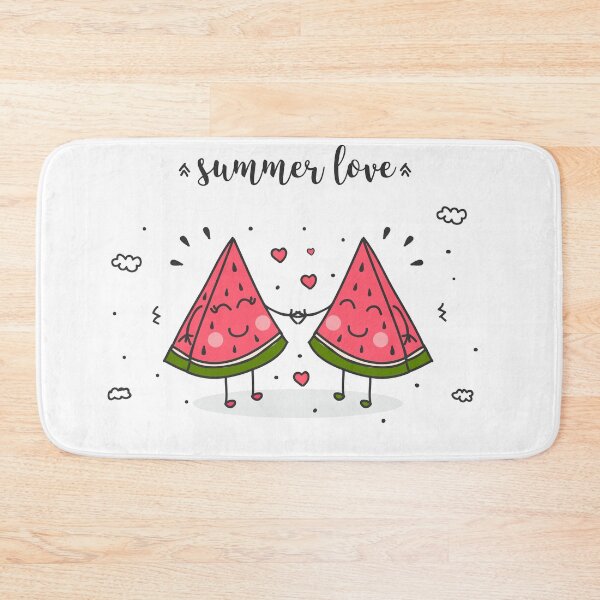 Item preview, Two slices of watermelon lovingly holding hands designed and sold by Sya Prints.