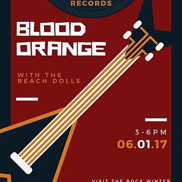 Artwork thumbnail, Blood Orange Concert "Flyer" (RWR) by RWR by EH Merch