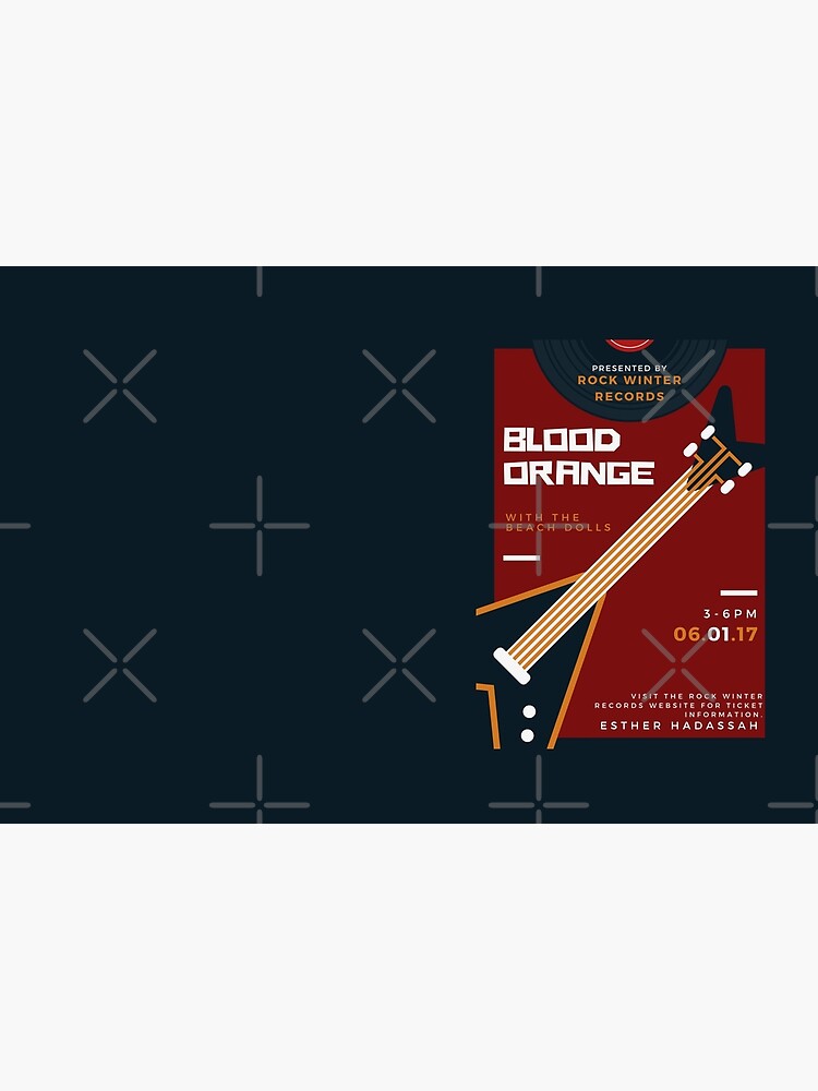Thumbnail 3 of 3, Journal, Blood Orange Concert "Flyer" (RWR) designed and sold by RockWinterRec.