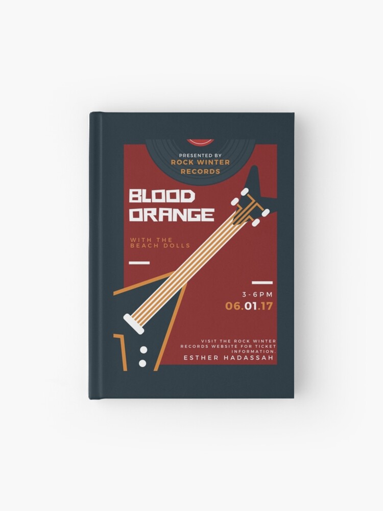 Thumbnail 1 of 3, Journal, Blood Orange Concert "Flyer" (RWR) designed and sold by RockWinterRec.