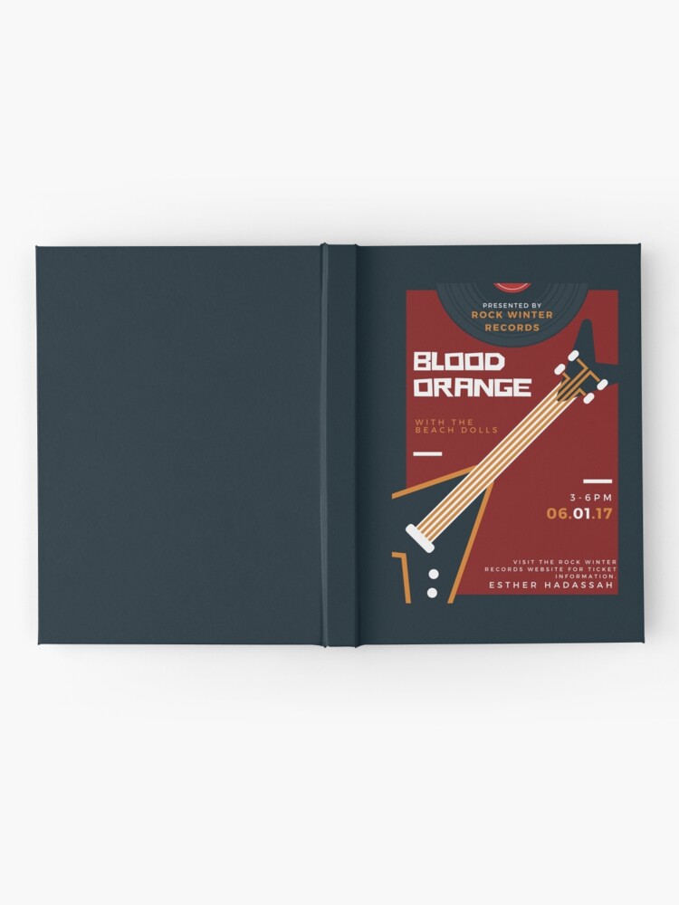 Thumbnail 2 of 3, Journal, Blood Orange Concert "Flyer" (RWR) designed and sold by RockWinterRec.