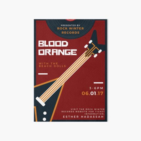 Item preview, Blood Orange Concert "Flyer" (RWR) designed and sold by RWR by EH Merch.
