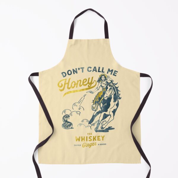 Item preview, "Don't Call Me Honey" Retro Pinup Cowgirl On Horseback Shooting A Snake designed and sold by The Whiskey Ginger Design Shop.