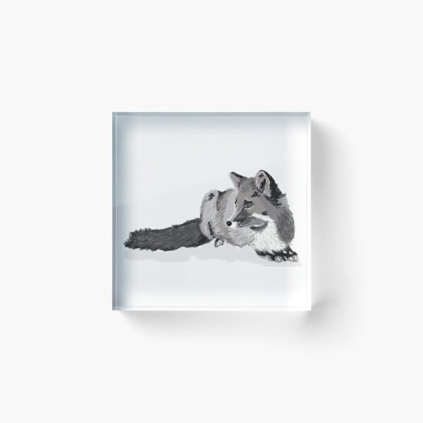 Item preview, Monochrome Fox designed and sold by Dawn Roberts-Blake.