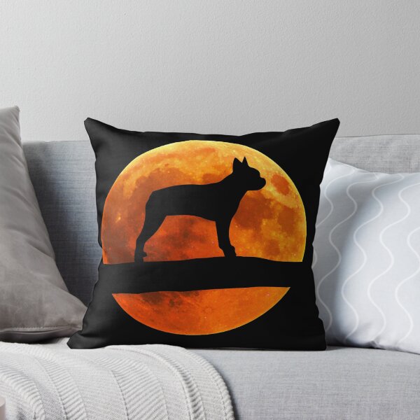 Item preview, Silueta de perro Boston Terrier Luna Amante del Boston Terrier designed and sold by alaechamlal.