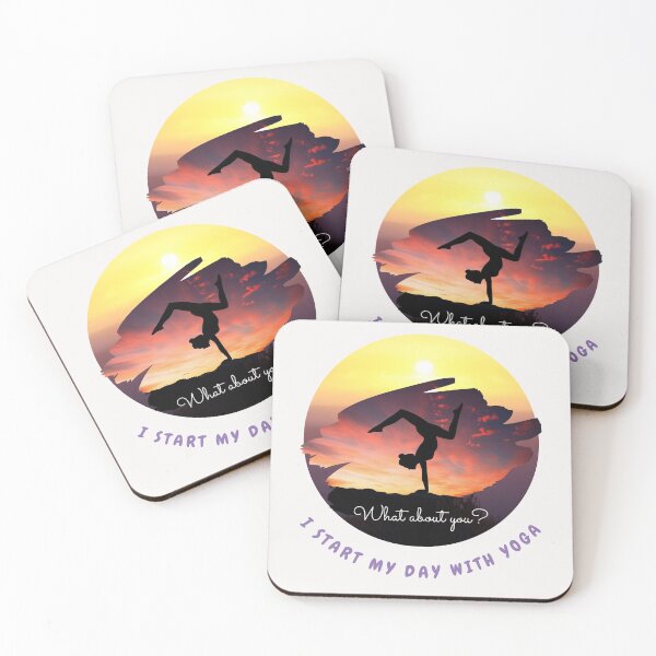 Item preview, start a day with yoga designed and sold by Bhavna111.