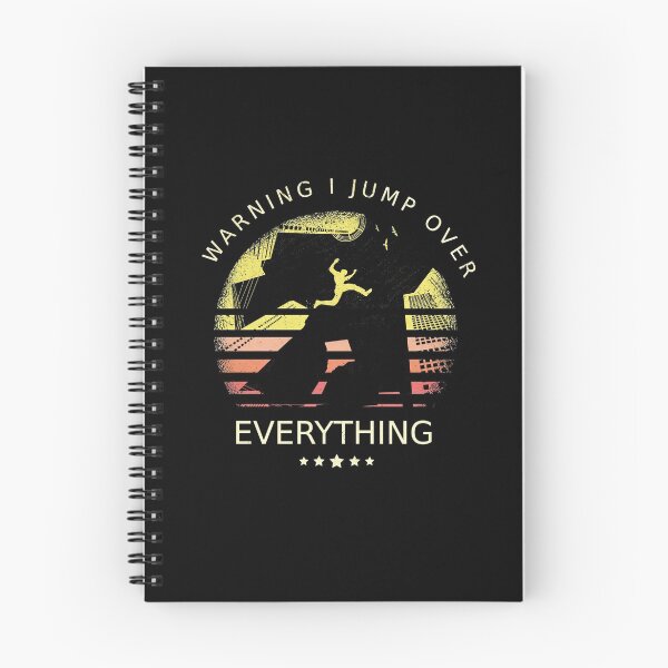 Item preview, Warning I Jump Over Everything designed and sold by TamGustam.