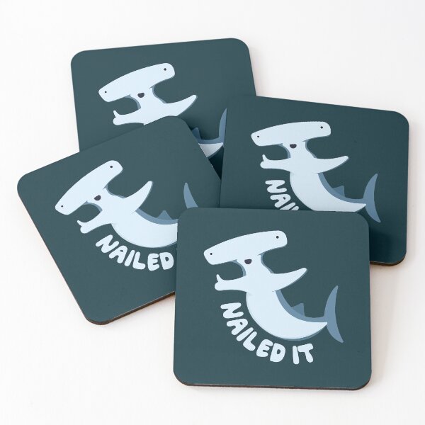 Item preview, Funny Hammer Head Shark Pun ~ Nailed It designed and sold by Marzuqi Che Rose.