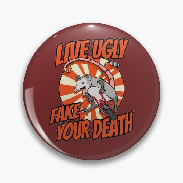 Item preview, Live Ugly Fake Your Death Possum Riding a Minibike designed and sold by Huhnerdieb Apparel.